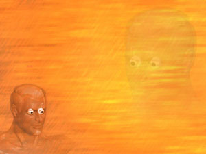 Eye Ball Title Content PowerPoint Template