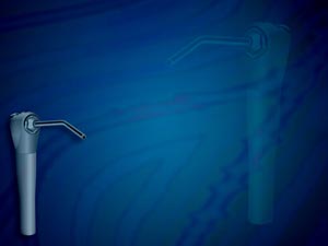 Dental Air and Water Syringe Title Content PowerPoint Template